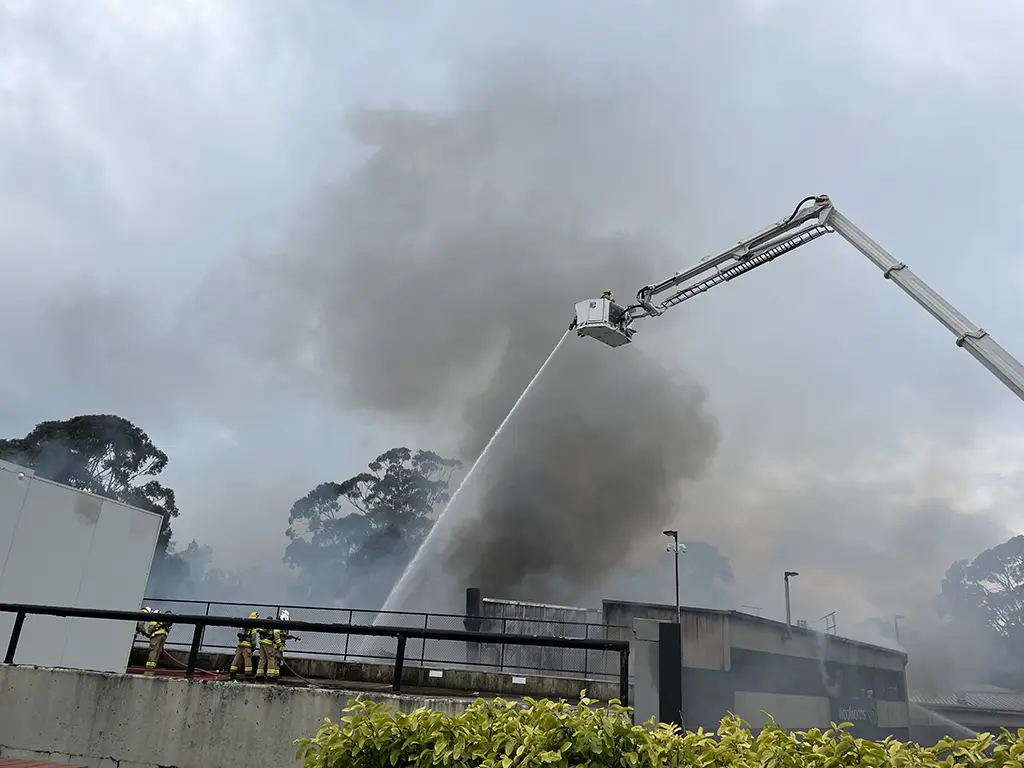 Shopping Centre fire at Stirling - 15 October 2023