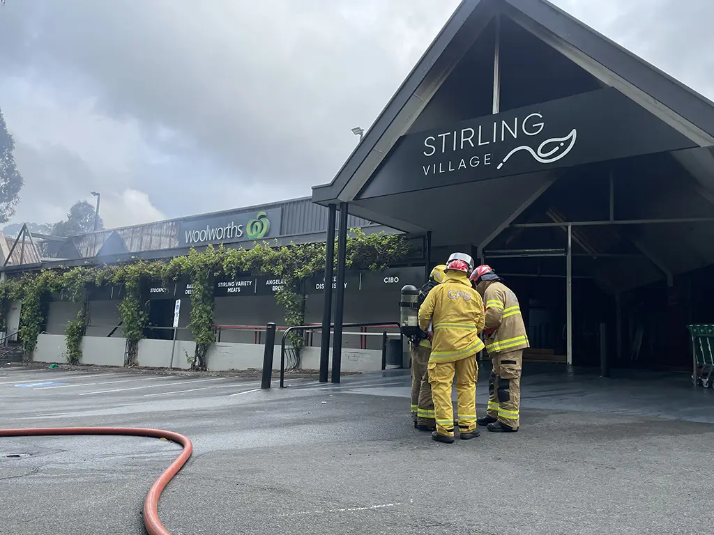 Shopping Centre fire at Stirling - 15 October 2023 2