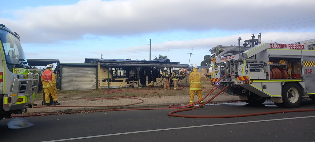 Tailem Bend structure fire - 22 February 2024